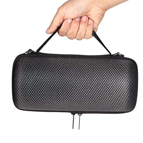 LKNV Hard EVA Case for JBL CHARGE 3 Wireless Bluetooth Portable Speaker (Black-A)