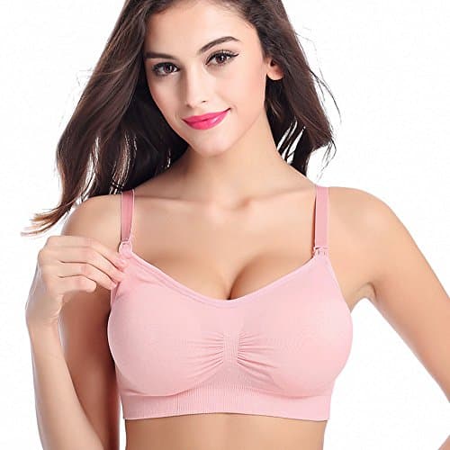 Coffeepop Women's Solid Comfort Seamless Nursing Bralette Bra