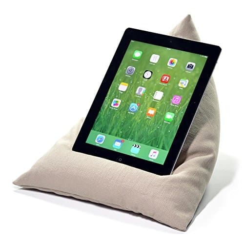 eBean Tablet Cushion - BISCUIT - beanbag stand lap holder suitable for all iPads tablets and ebook readers
