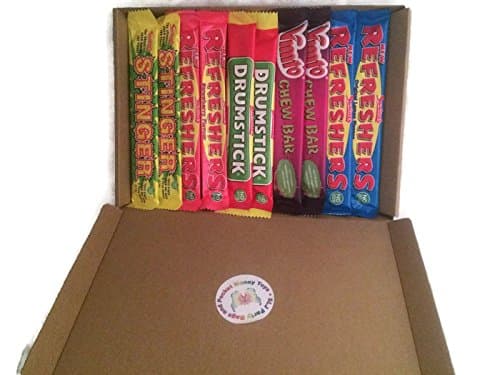 10 Mixed Chew Bar Selection - Original/Lemon Refreshers, Strawberry Refreshers, Drumstick, Stingers and Vimto