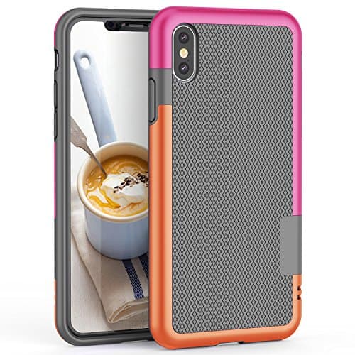 iPhone X Case, 3 Color Hybrid Dual Layer Shockproof Case [Extra Front Raised Lip] Soft TPU &amp; Hard PC Bumper Protective Case Cover for Apple iPhone X (2017) 5.8"
