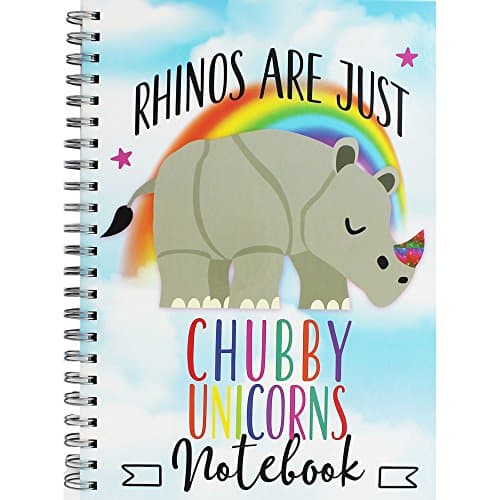 A4 Wiro Chubby Unicorn Lined Notebook