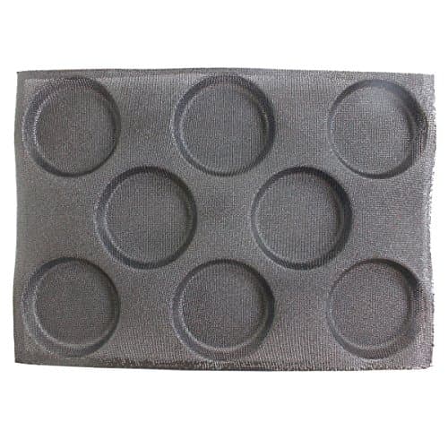LeMarle Silicone Non Stick Baking Liners Mat Perforated Bread Buns Mold 8 Cavities