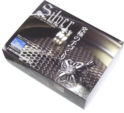 PMC Flex Super sterling silver clay PMC flex Minipan starter kit production support DVD & amp; with bonus of synthetic stone diamond