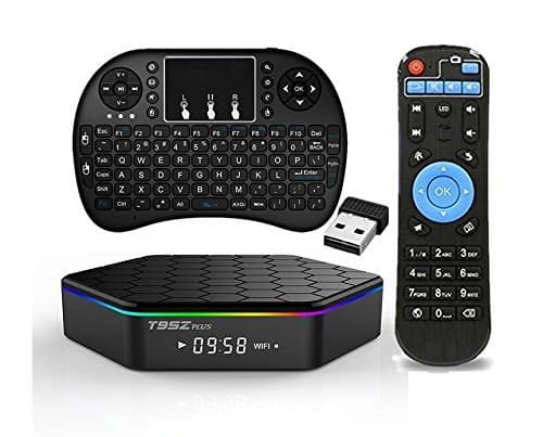 T95Z PLUS TV BOX + Wireless Keyboard, Octa Core Android 6.0 2GB 16GB 2.4G/5G Dual WIFI 1000M LAN Bluetooth 4.0 4K 3D (16G+KEYBOARD)