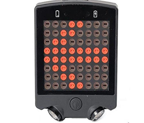 Riding bicycle lights turn lights rechargeable wireless remote control warning , black