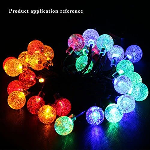 Aityvert Solar Christmas Lights, 20ft 30 LED Solar String Lights Outdoor Globe Fairy Lighting for Indoor/Outdoor, Patio, Lawn, Garden, Wedding, Party, Christmas Decorations (Multi-Color)
