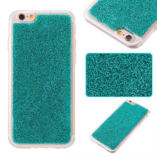 iPhone 6 Plus Case iPhone 6s Plus Case, CUSKING Glitter Bling Shining Premium Silicone Gel Soft Flexible Case Shockproof Shock-Absorption Bumper Case Back Cover For Apple iPhone 6 Plus / 6s Plus – Green