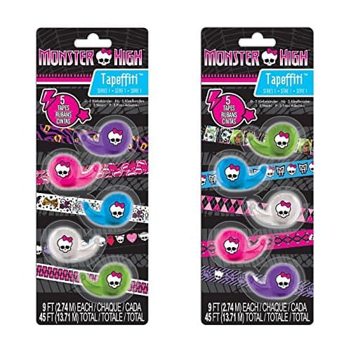 Monster High Tapeffiti Decorative Tape 5-Roll Pack