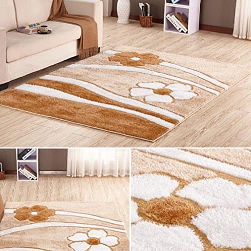 DZYZ Thick Stretch Yarn Bright Silk Pattern Carpet Modern Minimalist Living Room Coffee Table , t-6 , 120 x 170cm