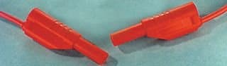 76-026 - Test Lead, 4mm Stackable Banana Plug, Shrouded, 4mm Stackable Banana Plug, Shrouded, 1 kV, 28 A