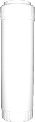 2.5" x 10" Refillable Inline Filter - GAC Coconut Shell Carbon + KDF 55 for Heavy Metal, Iron Removal