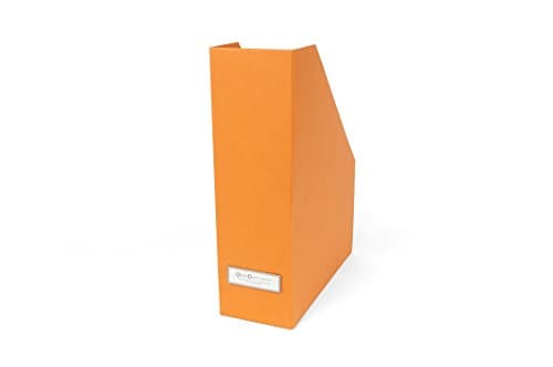 Bigso Viktoria Magazine Thin Label Frame Organizer, Orange