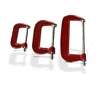 3 Pc Small C Clamp Set