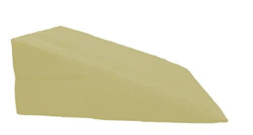 Foam bed wedge positioning pillow insert into a soft microfiber zippered case, by Lilymelotextile (12" H x 24" L x 24") Tan