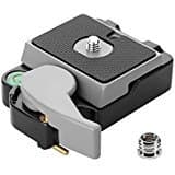 Universal Quick Release Plate, Papaler Tripod QR Plate Adapter with Bubble Level for Nikon DSLR Camera Camcorders Tripod Monopod Ballhead