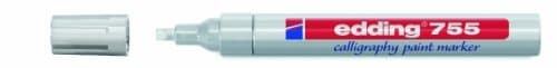 EDDING 755 CALLIGRAPHY PAINT MARKER SILVER - LOW ODOUR