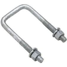 (8) 1/2 U-Bolt 3 3/8 X 5 1/4 Square Galvanized Nuts and Washers Included