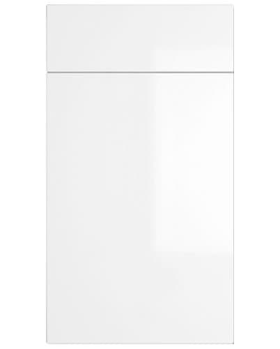 Vogue White High Gloss Lacquered Replacement Kitchen Cabinet Cupboard Unit Carcass Doors & Drawer Fronts - 140 X 497 - Drawer Front