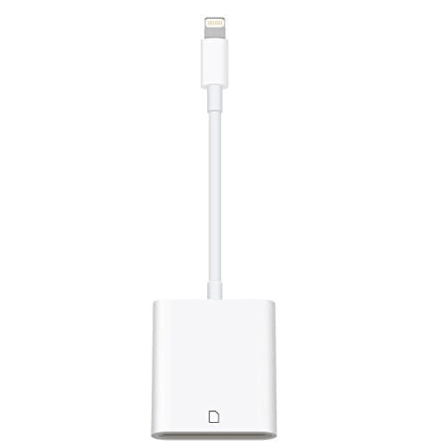 Queenwing SD Card Reader, Camera Card Reader, Lightning to SD Card Viewer, Trail &amp; Game Camera Card Reader Adapter Cable for iPhone/iPad, No App Needed Support iOS 9.2 or up to 11