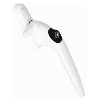 uPVC Window Handle Cockspur Window Handle, Right Handed, White Double Glazed Cockspur uPVC Window Handles - White (15.5mm)