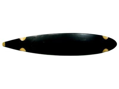 Blank Longboard Deck Black Pintail 47.75 x 9