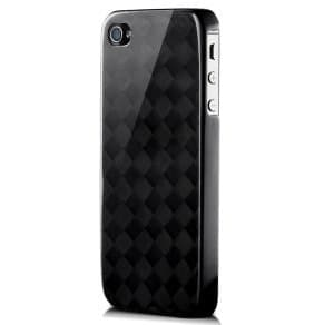 monCarbone BD002MI Black Diamond Case for iPhone 4/4S - 1 Pack - Retail Packaging - Midnight Black