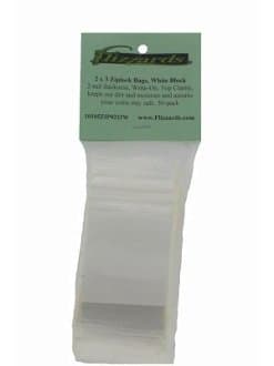 TRANSLINE Zip Lock 2x3 Write on Re-closable Poly Bags White Block 50 Pack