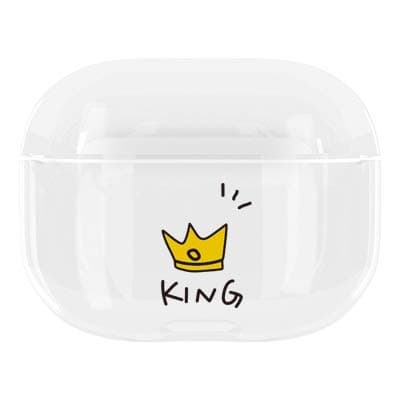 Apple Airpods Pro 2020 Case Hard Plastic Full Protector Both Sides Printed High Fashion Brands For Teens Boys Girls Fashion Clear Case Shockproof Designer Compatible with Wireless Charging Sleeve