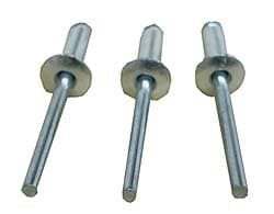 Small Head Alum Mill/Plain Pop Rivets 50 ct. Bryke Racing