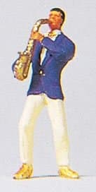 SAXOPHONE PLAYER - PREISER HO SCALE MODEL TRAIN FIGURES 29053