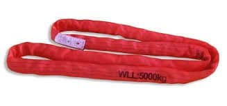 4 Ft. Red Polyester Roundsling 13,200lb Vertical Load Limit Round Sling