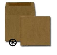 5 1/2 Square Invitation Envelope - 70# Text Brown Bag Kraft (5.5 x 5.5) - Square Announcement Series (Pkg of 100)