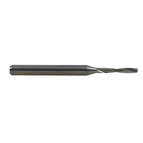 RedLine Tools - 2.85MM (.1122) Carbide Micro Drill, Uncoated (Bright) Finish, 3.00MM (.1181) Shank Diameter, 2 Flute.4802 Flute Length, 1.4972 OAL, 135° Point Angle, 12° Helix Angle - RDH0636