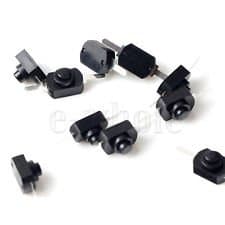 20 Switch 1A 30V DC 250V on/Off Push Button-Mini Black Switch (Black)