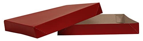 Premier Retail Gloss Apparel Box - Red - 2 Piece 100 Count 11.5x8.5x1.625 inch