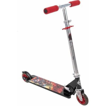 New Huffy Boys' Marvel Avengers Inline Folding Scooter, Handlebar Easily Adjusts To The Right Height