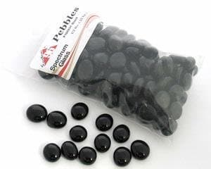 System 96 Glass Pebbles - Black Opal - 96 Coe - 1/2 Pound Bag by Spectrum Glass Company