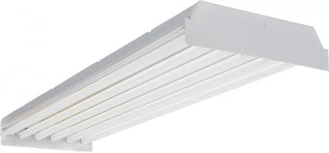 US Energy Sciences OHB-045404-EAH 4 Lamp T5 HO F54T5/HO High Bay Full Aluminum Body Light Fixture with 95% Mirror MIRO4 Reflector