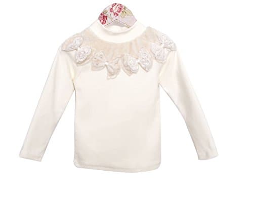 MaeLi Rose Furry Bow Ivory 5/6