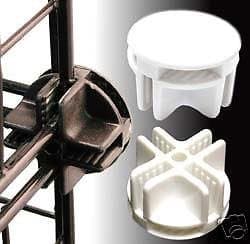 New! 24 White connectors Wire Storage Cube & mesh snap Organizer Mini Push Grid