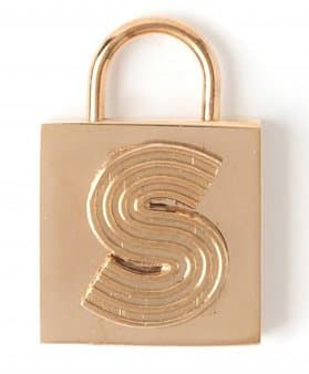 Paddlock Letter Charm S