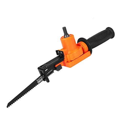Rigel7 Multifunction Reciprocating Saw Attachment Change Power-driven Drilling Electric Accessories Drill Metal Cutting Universal Saw Blade (Orange)
