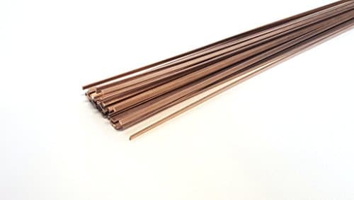 BCuP-3 Silver PhosCopper Brazing Rod - 5% Silver - Flat - 1/8" x 0.05" x 20" (2 Lb / 56 Sticks)