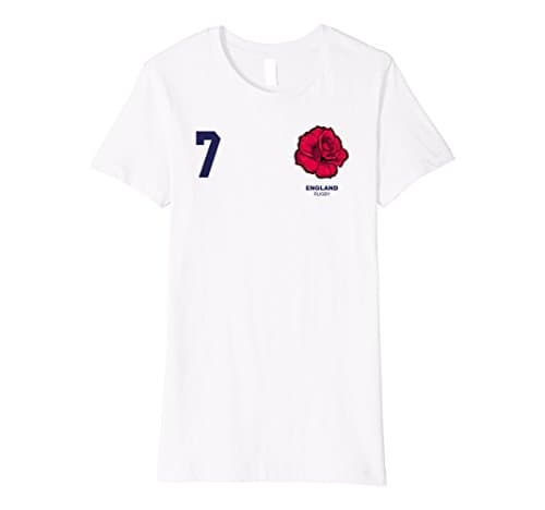 Womens England Rugby Jersey Tshirt Medium White