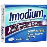 Imodium Multi Symptom Relief Diarrhea Plus Caplets 18 Ea (pack of 1)