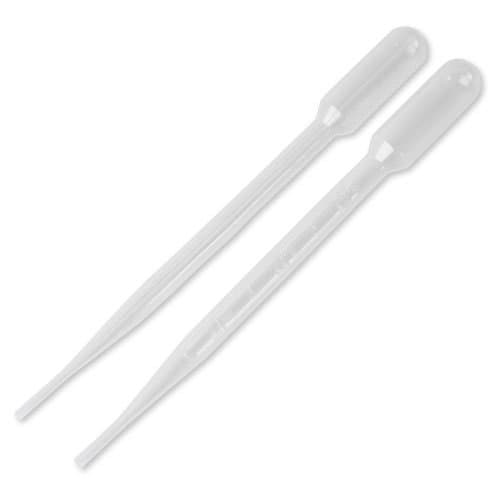 Disposable Transfer Pipette, Multiple Size Pack, 3ml, 5ml, 7ml Vol, 36 total plastic droppers, LDPE