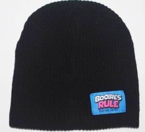 Boobies Rule Black Beanie