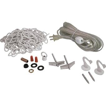 18' Ceiling Fan Swag Kit - White