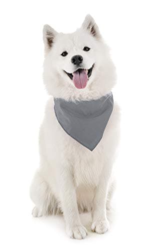 Dog Plain Bandanas - 2 Pack - Scarf Triangle Bibs for Small, Medium and Large Puppies, Dogs and Cats